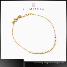 New Fshion 18K Gold Plated Charm Bracelet Chain Man Bracelet Jewelry
